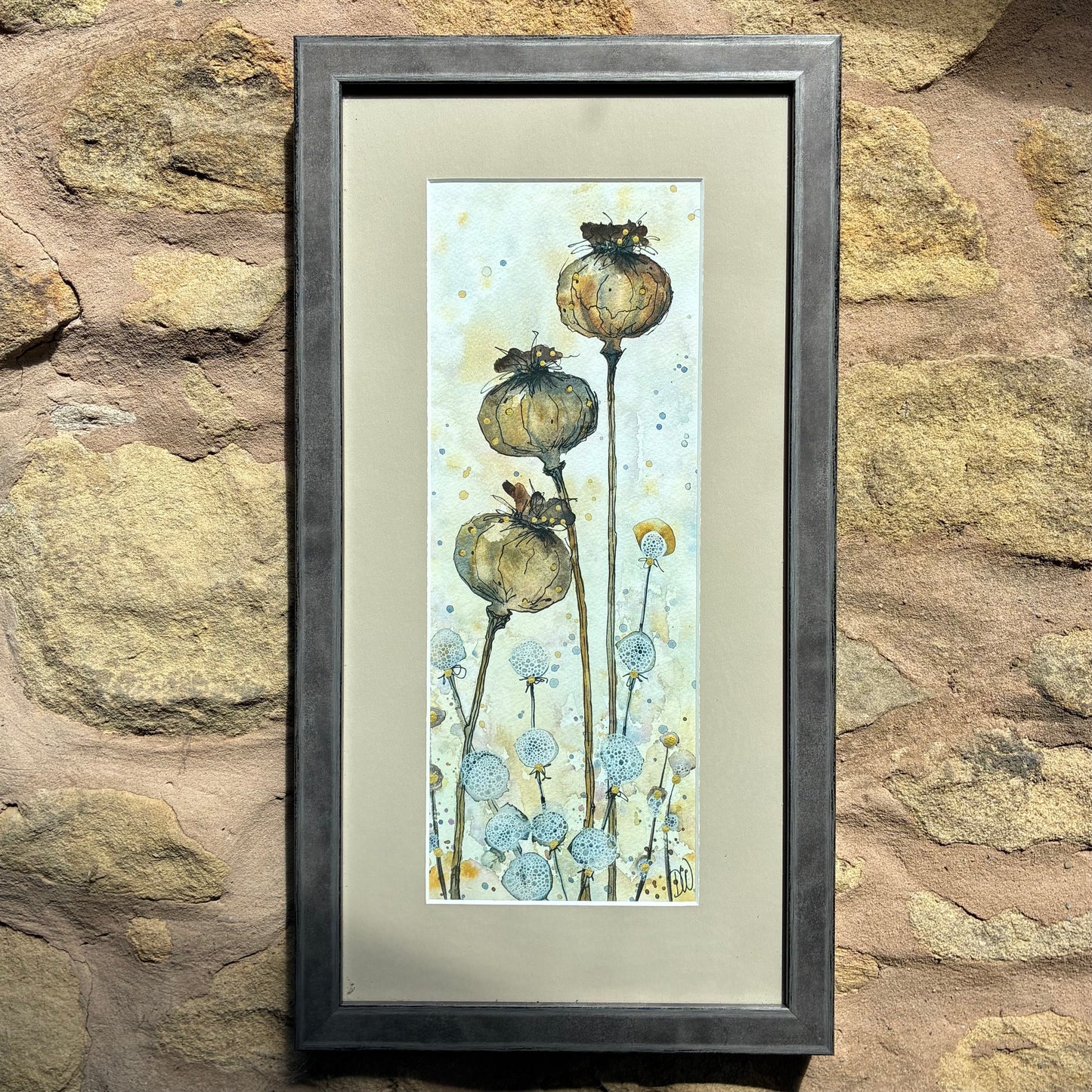 Framed Poppyheads