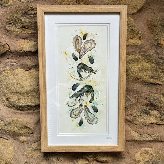 Framed Oysters & Shrimps