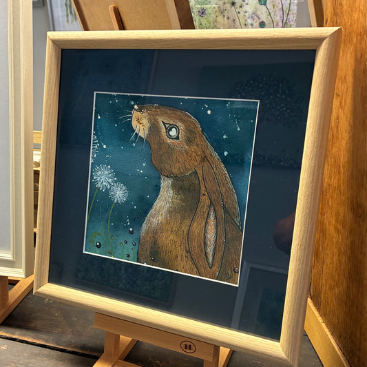 Framed Star glazing Hare