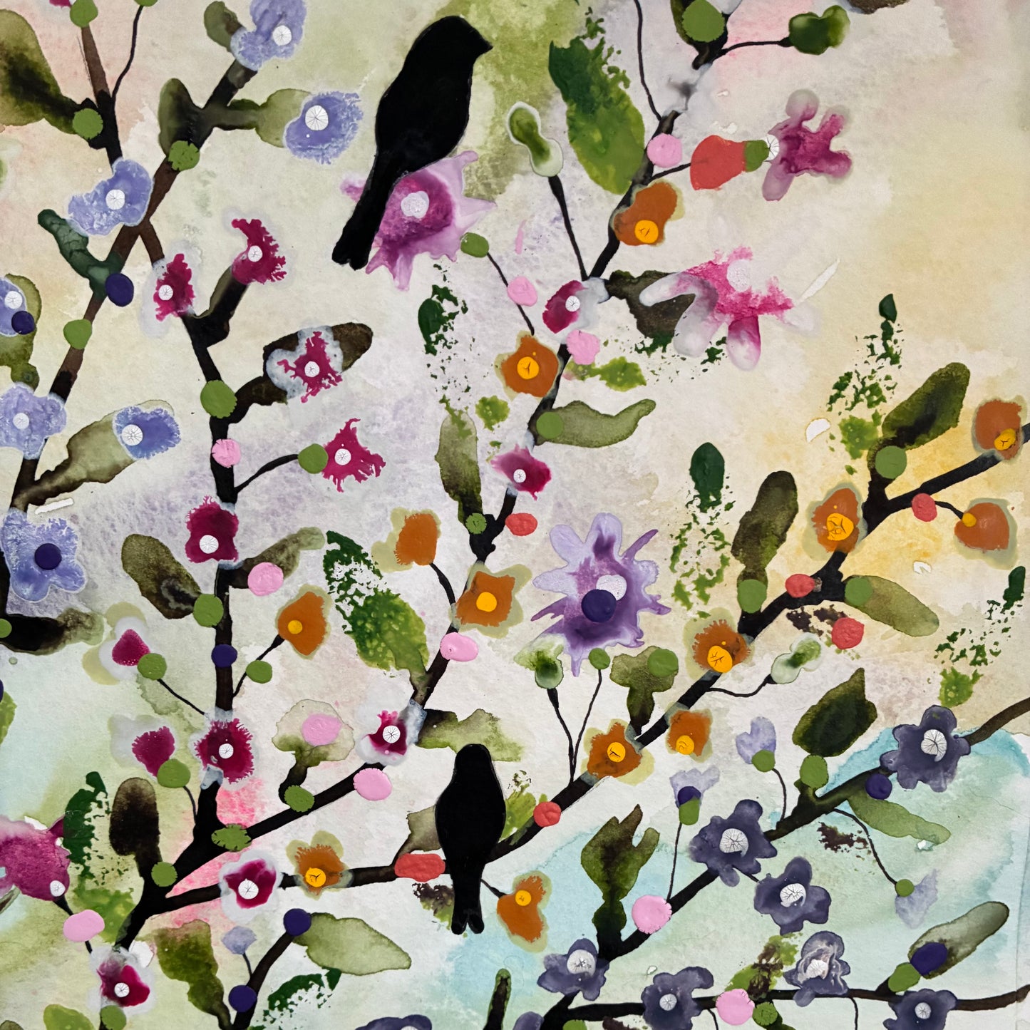 Blossom Tree with birds